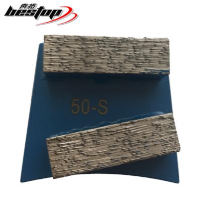 China For Concrete Floor Grinding Bestop Quick-Change Diamond Floor Grinding Discs With Double Bar 40x10x10mm for sale