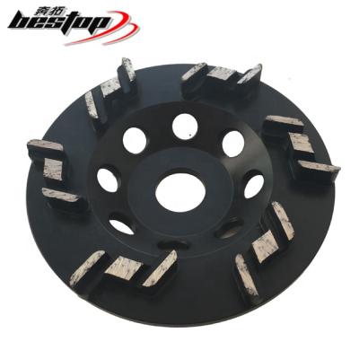 China S Inch Nonferrous Metal 5 Segment Diamond Cup Diamond Grinding Wheel For Concrete for sale