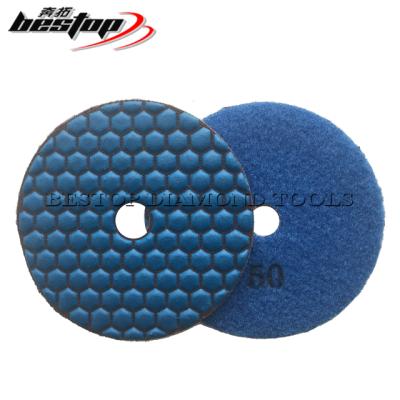 China High Efficiency D100mm Diamond Dry Polishing Pads for Marble Stone for sale