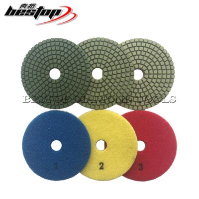 China High Efficiency D100mm Korea Quality Diamond Granite Polishing Pad for sale