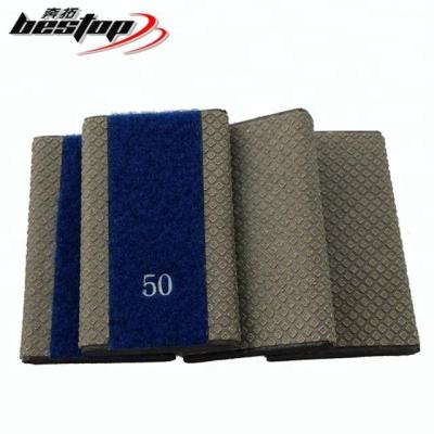 China High Performance Engineered Stone Diamond Hand Polishing Pad for sale