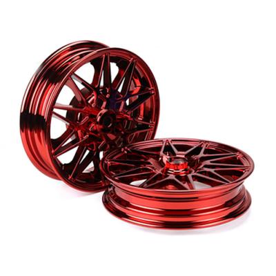 China None Motorcycle Aluminum Alloy Rim Ya-mA-ha Fuxi 100 Qiaoge Steel Trial WISP RSZ100 Modified Plated Wheels for sale