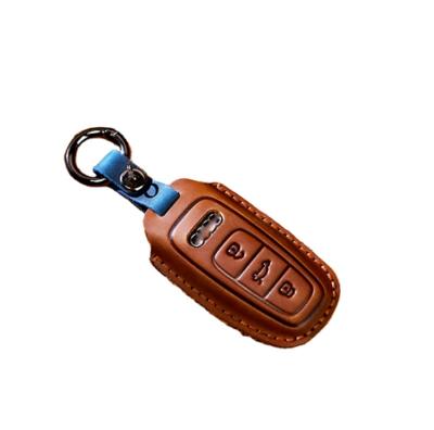 China Hot Business Factory Sale Car Key Cover Chain Layer First Whip Key Shell For Au-Di A4L A5 A6L Q3 Q5L Q7 for sale