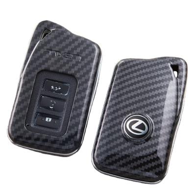 China Other Key Quality Three Key Carbon Fiber Car Buttons Cover Case For Lexus for sale