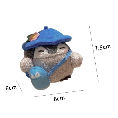 China Cute Stuffed Plush Doll Japanese Style Penguin Doll School Bag Motorcycle Couples Pendant Key Female Gift for sale