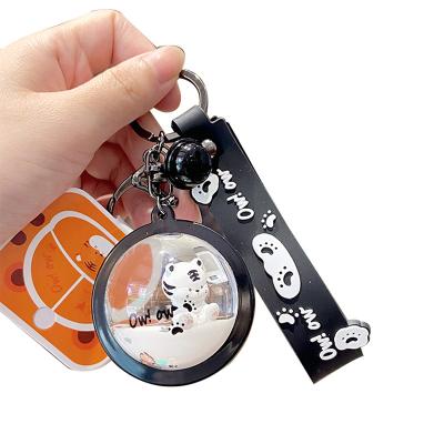 China All the car locks the key chain of small tiger key chain motorcycle planet oil ornament female cute head pendant doll satchel for sale