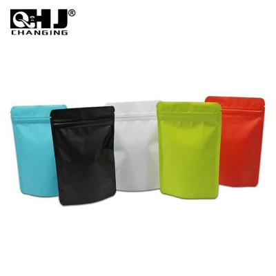 China Custom Recyclable Mylar Pouch Bag Printed Matte Resealable Zip Zipper Ziplock Child Proof Plastic Child Resistant Packaging Outlet Bag for sale