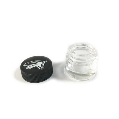 China High Quality Clear Glass Cosmetic Jar 5ml 5g Screw Container Cosmetic Jar With Screw Plastic Lid for sale