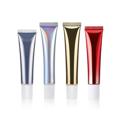 China 10ml 15ml 20ml 30ml 50ml Recyclable Eye Die Cut Metal Packaging For Eye Cream Squeeze Tubes Lip Gloss Aluminum Tube Cosmetic Packaging for sale