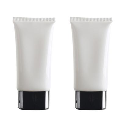 China 50ml 100ml pe cosmetic plastic tubes hand cream lotion soft squeeze tube flip cap plastic tubes cosmetic packaging for sale