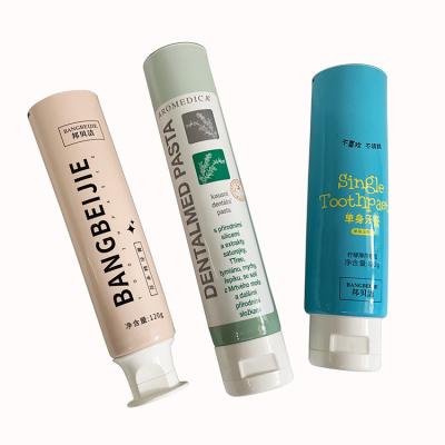 China Recyclable Soft Cosmetic Tube For Facial Soft Cosmetic Cap Packaging Plastic Flip Tube Squeeze Tubes for sale