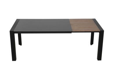 China Keramische tafel 2000 mm lengte met zwarte ijzeren been Te koop