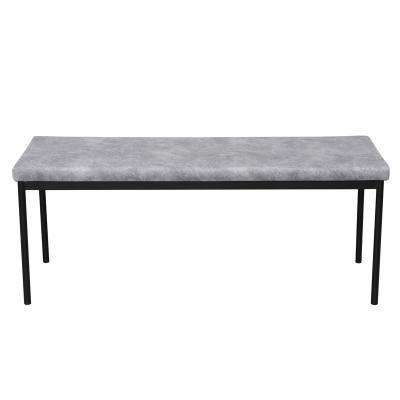 China Modern Lightweight Grey Fabric Bench Seat Versatile With Elegant Design DC-7518 for sale