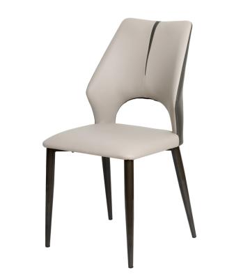 China Stylish Design Sleek Leather Dining Chairs Easy To Clean for Home use for sale