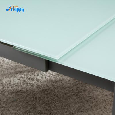 China Mesa de jantar de tipo retangular extensivel 140cm de comprimento com pernas de ferro à venda