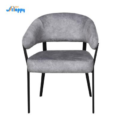 China Easy Cleaning Fabric Upholstered Accent Chair High Stability With Metal Legs Dc-7553 for sale