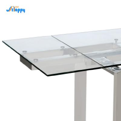 China Length 2m Extendable Glass Kitchen Table with Fashionable Design Dt-31120 for sale