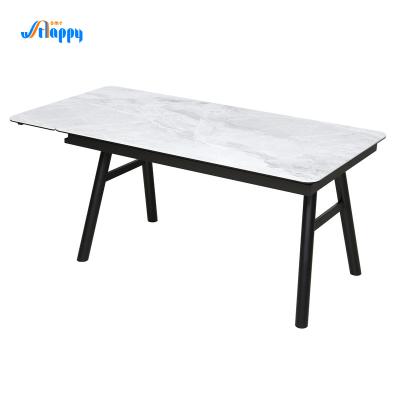 China 1700mm RTA Extendable Dining Table Fire Resistant For Home Use Dt-1027a for sale