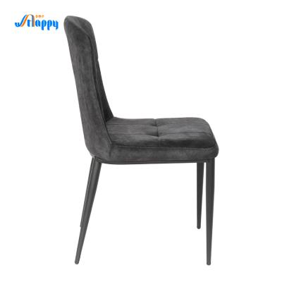 China PU Leather Black Modern Dining Chairs Resistant Scratches For Home Dc-7538 for sale