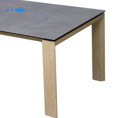 China 900mm Modern Ceramic Top Round Dining Table With Smooth Surface DT-1009-180 for sale