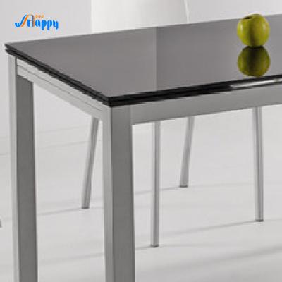 China 1700mm Length Extendable Glass Table Easy To Clean For Home Use DT-914-110 for sale