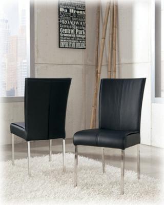 China Contemporary Leather Dining Chair Easy Cleaning With High Back Dc-7328 for sale