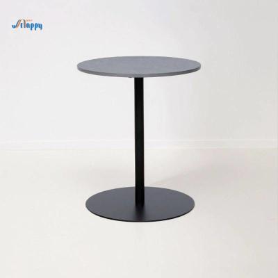 China Keramische top ronde tafel zonder schudden met metalen basis voor eetkamer CE-512 Te koop