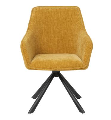 China FUPENG's Modern Swivel Chair For Living Room With Leather Or Fabric Upholstery Robust Metal Base DC-7536 for sale