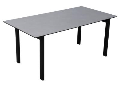 China 1650*850mm Knock-Down Solid Top Dining Table With Ceramic Top Dt-996-165 Grey for sale