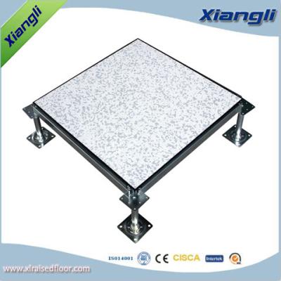 China FS1000 Cement infill steel raised floor PVC finish,610mmX610mmX35mm,Dark grey or Light grey for sale