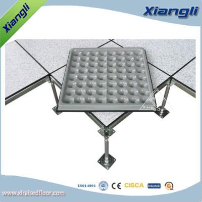 China FS440 Cement infill steel raised floor PVC finish,610mmX610mmX35mm for sale