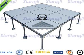 China Clean Room Antistatic Steel Raised Floor Panels / Raised Flooring Tiles for sale