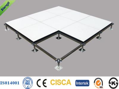 China Anti Static HPL Calcium Sulphate Raised Floor for Bank / Military , 600*600*32mm for sale