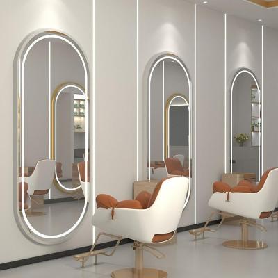 China Modern Modern Factory wholesale cheap barber mirrors LED modern design luxury salon furniture full body mirrors for sale