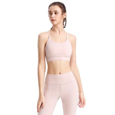 China Spandex / New Nylon Yoga Suit Sports Bra Yoga Pants Women's Fitness Suit for sale