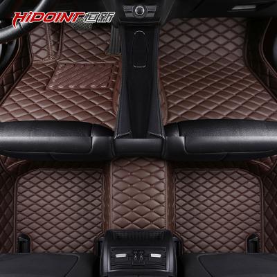 China Easy Cleaned Leather Full Set Car Mats Double Layer Luxury 5D Car Floor Mats Manufacturer for sale