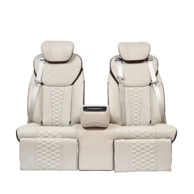 China Auto Modification Luxurious Adjustable Leather Car Auto Power Back Double Row Seat for sale