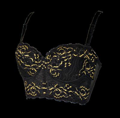 China Best Japan Seamless Luxury Water Soluble Embroidered NYLON BrownThree Splits (3/8 Cup) Female Underwear With Lace for sale