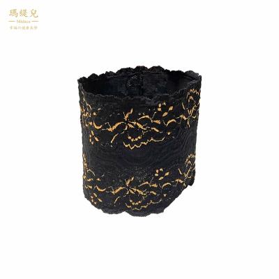 China Brand Designer Size PU Coated Feathers Midaca Headscarf Black Skinny LadiesNeckerchief for sale