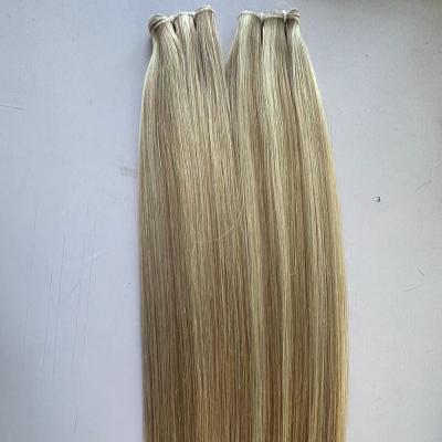 China Wholesale 100% Genius Wave Virgin Remy Thin Invisible Genius Weft Hair Extensions Silky Straight Russian Hair Weft for sale