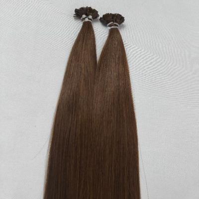 China Wholesale Italian Silky Straight Wave Keratin Glue Link I Tip 100% Virgin Hair Extensions Remy Keratin Human Hair Extensions for sale