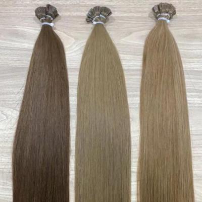 China 100% Wave K Tip Keratin Hair Tip Silky Straight Pre Bonded Flat Hair Extensions Russian European Remy Hair Extensions for sale