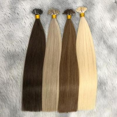 China High Quality Silky Straight Wave 100% Virgin Keratin Human Hair Italian Unprocessed Russian Remy Flat Tip Extension for sale