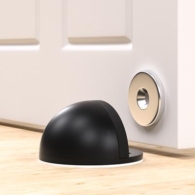 China Modern 304 Stainless Steel Hemisphere Rubber Door Stops For Metal Door Accessories Door Stopper for sale