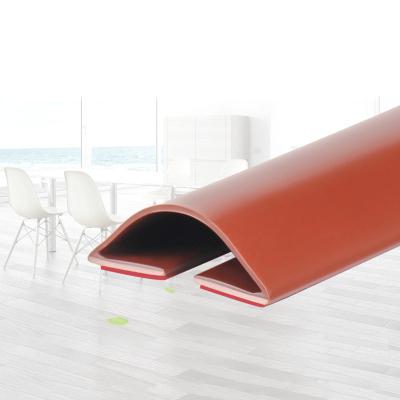 China Monlech Modern Soundproof Strip LQ81-brown PVC Material Self Adhesive Door Bottom Sealing Strip for sale