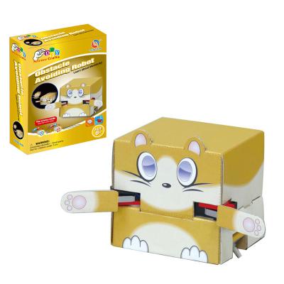 China Educational Science Paper Craft Robot Kit For Kids 22.5*16.5*6cm 22.5*16.5*6cm for sale