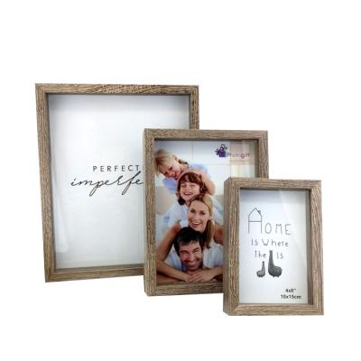 China New Wholesale Wooden Shadow Box Photo Frames Diy Wall Deep White Custom High Quality Classic/Postmodern 3d Art Picture Frames for sale