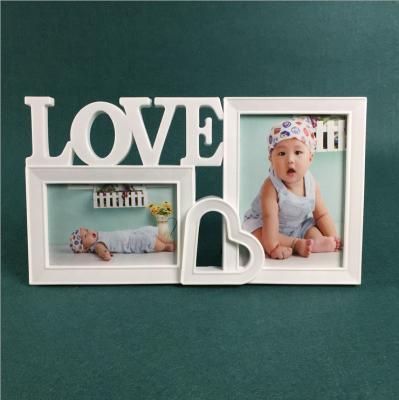 China European \ modern simplicity plastic one-piece love installed creative three-dimensional shape photo double view of new gift combination for sale