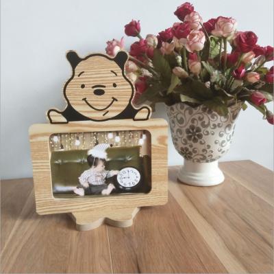 China Fashionable European pastoral style wooden home picture frame for baby's gift for sale