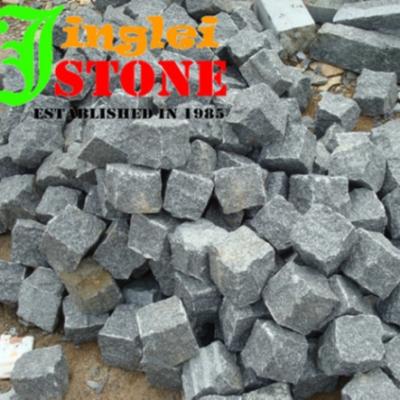 China Modern China Manufacturer Landscaping Stone Paving Gray Outdoor Natural Splitted Cobblestone Granite for sale